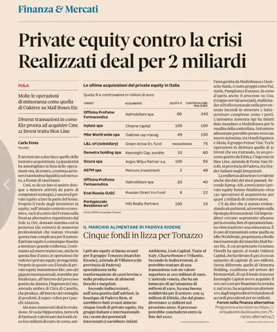 Private Equity contro la crisi  