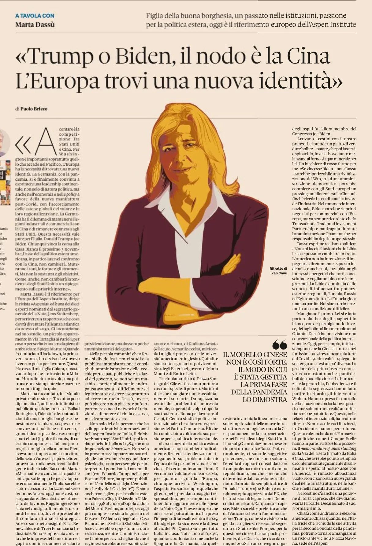 Riflessioni di Marta Dassù - Tump, Biden e la Cina 