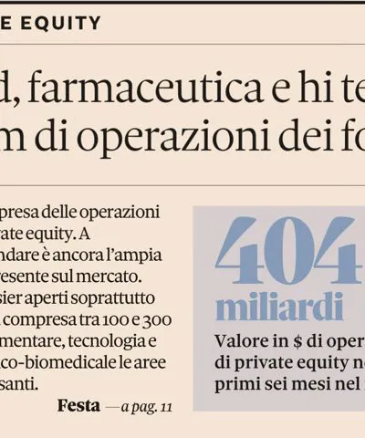 M&A_ Food , pharma, high-tech 