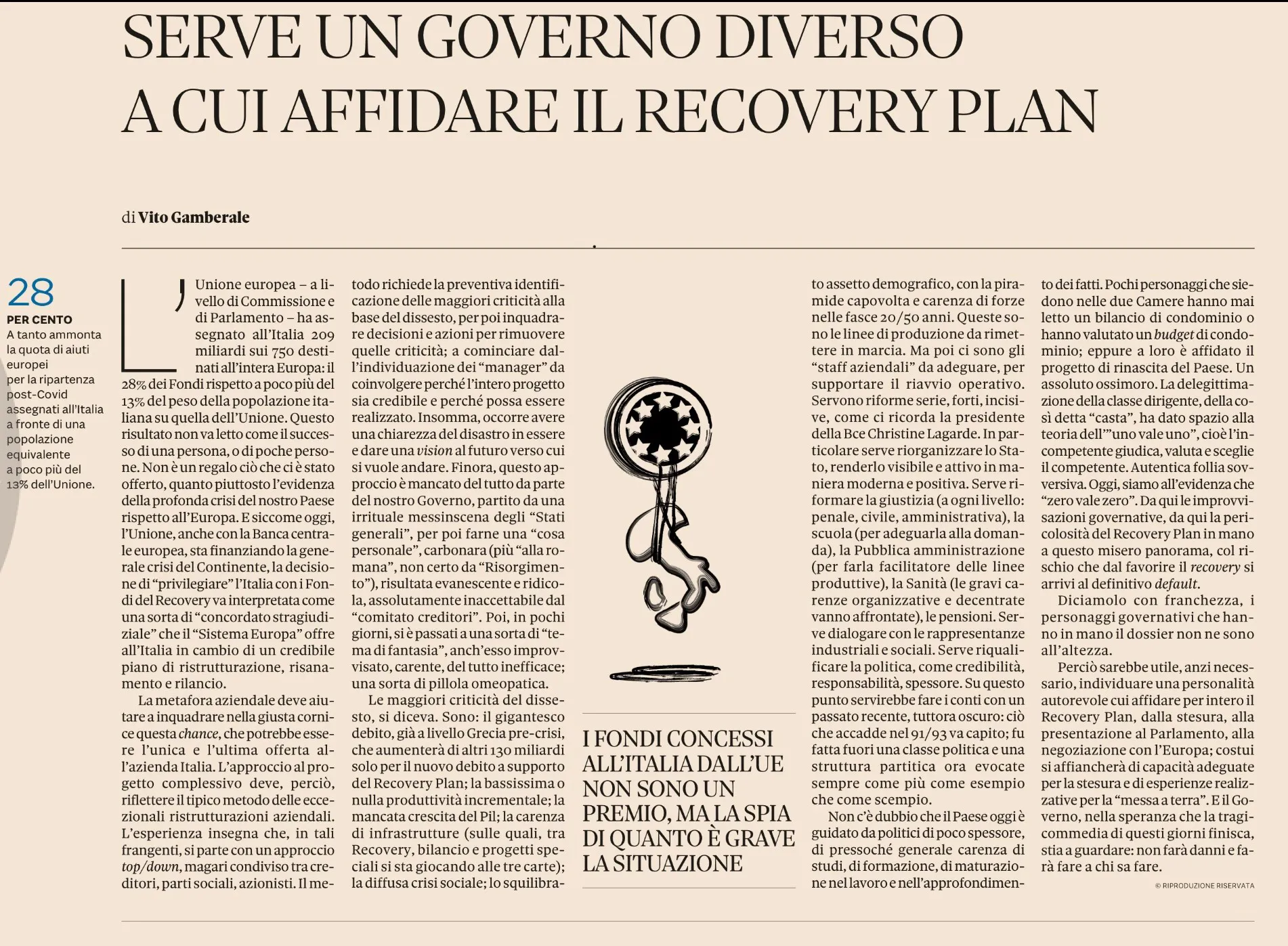 Riflessioni sul Recovery Plan, di Vito Gamberale