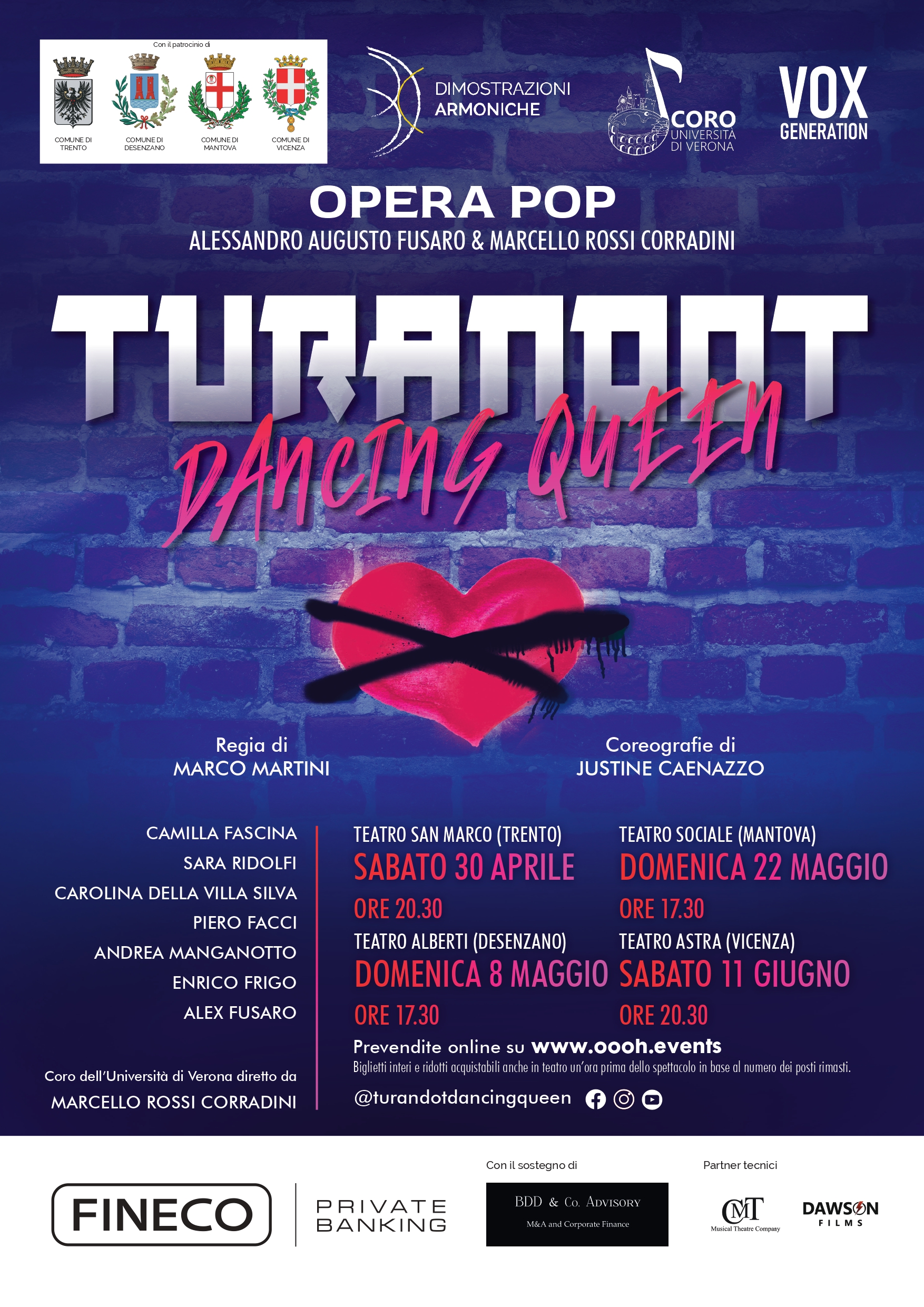 Tournee "Turandot Dancing Queen" _ BDD al fianco dei giovani artisti  